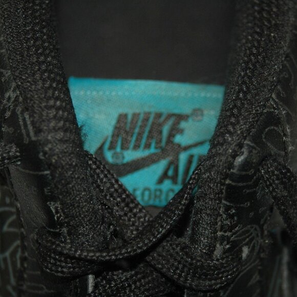 Nike Air Force Sneakers 7Y Youth Black Space Jam Computer Chip - Picture 10 of 10